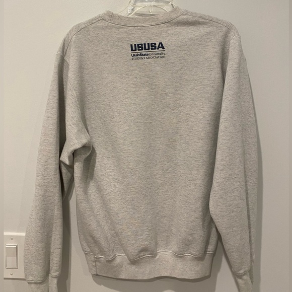 Gray Utah State M men’s crewneck sweatshirt - Picture 5 of 5